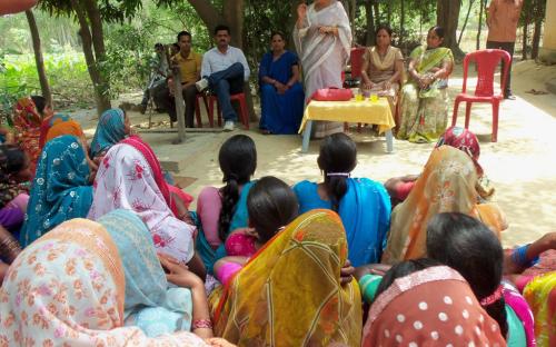 Ms. Shamina Shafiq, Member, NCW attended a meeting with rural grass root activists, organised by Mahila Smakhya, Sitapur