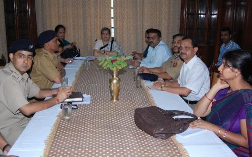 Hon’ble Chairperson visited Udaipur and met police officers