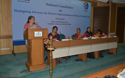 Women Power Connect in collaboration with National Commission for Women organized a National Consultation on “Strategizing Advocacy for Effective Implementation of Women Friendly Laws”