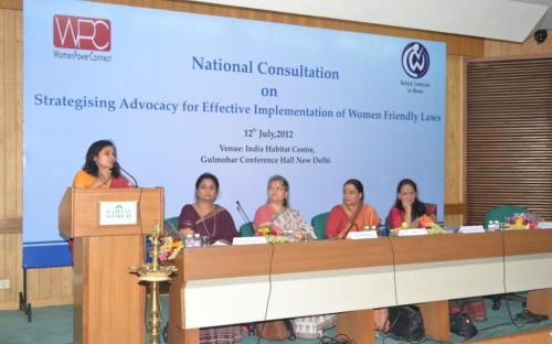 Women Power Connect in collaboration with National Commission for Women organized a National Consultation on “Strategizing Advocacy for Effective Implementation of Women Friendly Laws”