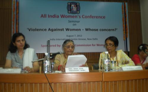 Dr. Charu WaliKhanna and Shamina Shafique, Members NCW, attend seminar on “ Violence against Women - Whose concern”
