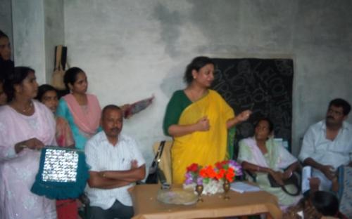 Member Shamina Shafiq attended a public hearing in village Newada, Ganeshpur, Leherpur
