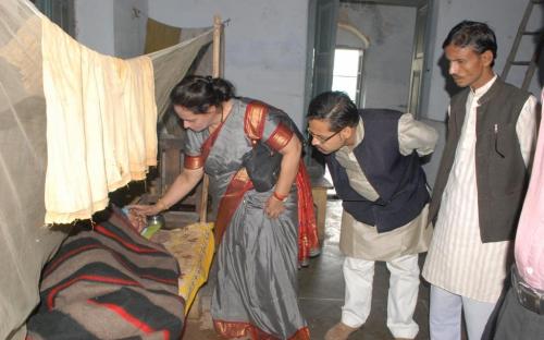 Mrs. Nirmala Samant Prabhavalkar visited Varanasi as per the National Commission for Women’s mandate to assess the infrastructure and living conditions of the inmates of the government run dwelling places for women