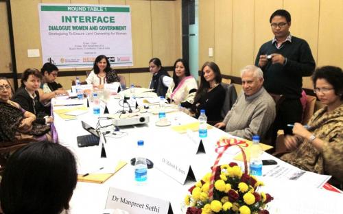 Dr. Charu WaliKhanna Member, NCW Distinguished Speaker at Round Table Conference on the “Interface: Open Dialogue-Women and Government”