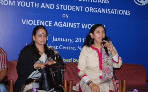 National Commission for Women held a National Consultation titled “Engaging Male Politicians from Youth and Student Organisations on Violence Against Women” 
