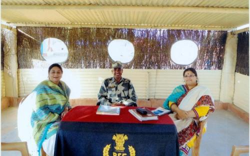Ms. Hemlata Kheria and Ms Shamina Shafiq, Member, NCW visited BSF Camp at Jaisalmer