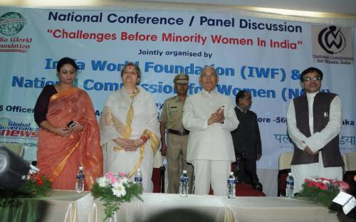 Ms. Mamta Sharma, Hon’ble Chairperson, NCW and Ms. Shamina Shafiq, Member, NCW attended a National Conference-Panel Discussion on “Challenges Before Minority Women in India”