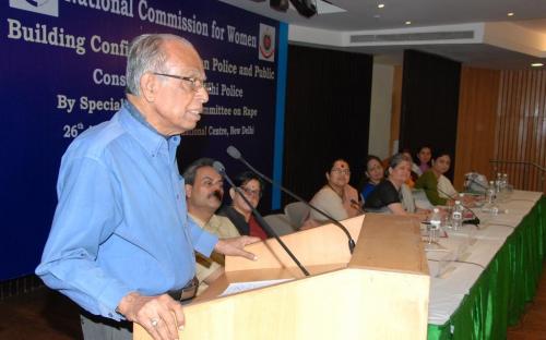 The members of the Commission attended a consultation on Building Confidence between Police and Public Consultation with Delhi Police organized by Special Study Expert Committee on rape