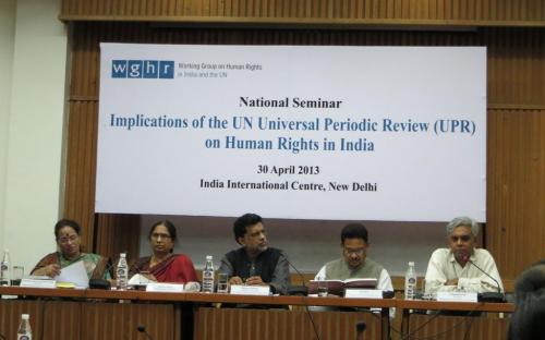 Ms Nirmala Samant Prabhavalkar, Member, NCW participated as panelist in UPR seminar organized by WGHR