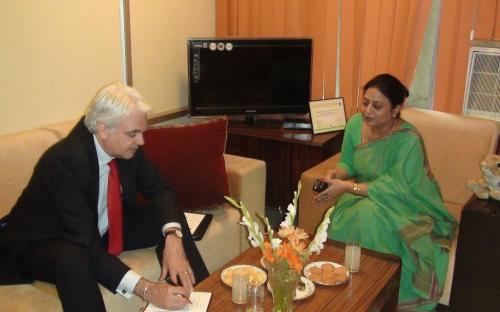 Ms. Shamina Shafiq, Member, NCW had elaborate discussions on gender issues (major concern internationally) with Mr. Richard Burge, Chief Executive of Wilton Park, Executive Agency of the Foreign and Commonwealth Office