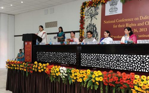 National Commission for Women organised a National level Conference on Dalit women entitled “Dalit Women : Voices for their Rights and Challenges” coordinated by Ms. Hemlata Kheria, Member NCW