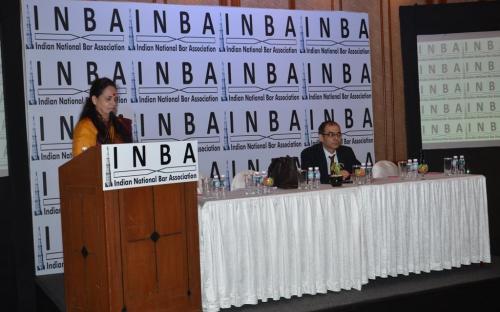 Ms Nirmala Samant Prabhavalkar, Member, NCW attended Indian National Bar Association (INBA), Mumbai Conference, held