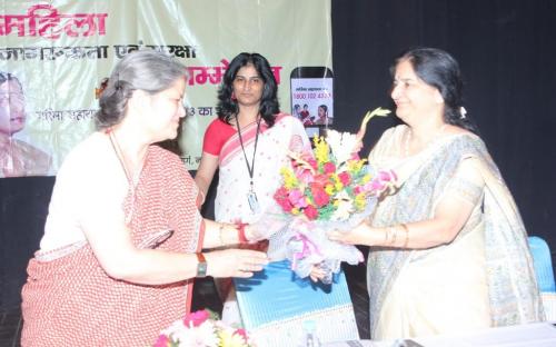 Smt. Mamta Sharma, Chairperson, NCW was the chief guest at conference on Women Awareness and Safety on 8th October, 2013 at Pearay Lal Auditorium