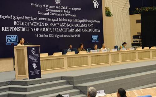 National Commission for Women organized in collaboration with Special Study Expert Committee and Special Task Force (Rape, Trafficking and Violence against Women) a seminar on “Role of Women in peace and non-violence and responsibility of Police