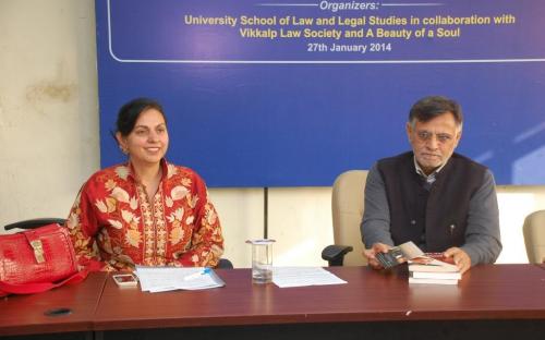Dr. Charu WaliKhanna, Member, NCW, Chief Guest at the Prize Distribution Function organised by University School of Law and Legal Studies