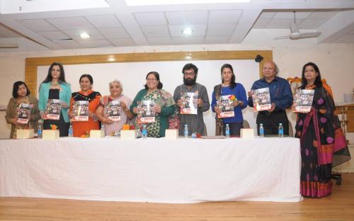 Smt. Lalitha Kumaramangalam, Hon’ble Chairperson, NCW with other dignitaries releasing the booklet "JWALA"