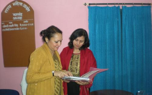 Dr Charu WaliKhanna, Member NCW with Smt. Hemlatha Mohan, Chairperson State Commission for Women, Jharkhand
