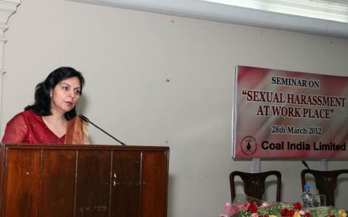 Dr Charu WaliKhanna, Member , NCW was Chief Guest at Workshop organized by the Human Resource Development Department of the state-owned coal mining Maharatna company, Coal India Limited (CIL)