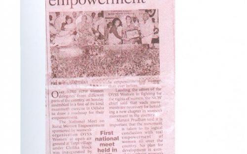 NCW Chairperson Mamta Sharma undertook a two day visit of Odisha on 22nd June 2013