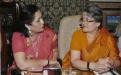 Left to Right: Mrs. Alka Bangur- President All India Marwari Mahila Samity and Mrs. Mamta Sharma - Chairperson NCW