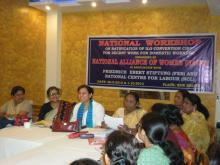Dr. Charu WaliKhanna Member, NCW Chief Guest at National Workshop on Ratification of ILO Convention C189 for Decent Work for Domestic Workers organised by National Alliance of Women (NAWO) at New Delhi