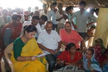 Member Shamina Shafiq attended a public hearing in village Newada, Ganeshpur, Leherpur