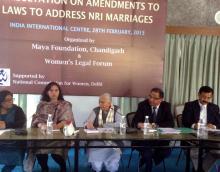 National Commission for Women (NCW) Consultation on Amendments to Laws to Address NRI Marriages was held at India International Centre, New Delhi