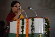 Ms Hemlata Kheria, Member, NCW chaired a programme organised by Lal Bahadur Shastri Bal Vatika School at Ghaziabad on the occasion of International Women’s Day