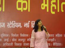 Dr. Charu WaliKhanna, Member, was Chief Guest at the function ‘Gharelu Kamgar Mahotsav’ celebrated on the occasion of ‘International Domestic Workers Day’