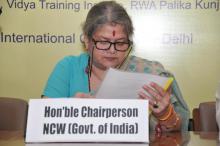 Smt. Mamta Sharma, Hon’ble Chairperson, NCW was Chief Guest and Dr. Charu WaliKhanna, Member, NCW was the Guest of Honour at the inauguration of Seminar on ‘Burning Issues related to the Women and Girls’