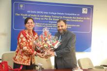 Dr. Charu WaliKhanna, Member, NCW, Chief Guest at the Prize Distribution Function organised by University School of Law and Legal Studies
