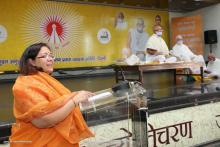 Smt. Lalitha Kamaramanglam, Hon'ble Chairperson, NCW addressing the gathering