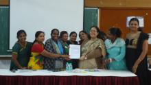 Smt. Lalitha Kumaramangalam, Hon’ble Chairperson, NCW with community representatives and sex workers living with HIV at New Delhi