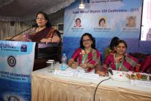 Smt. Lalitha Kumaramangalam, Hon’ble Chairperson, NCW addressing the at the inaugural ceremony