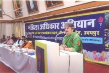 Hon’ble Chairperson attended “Mahila Adhikar Abhiyan” organized by Shri Aasra Vikas Sansthan in collaboration with NCW